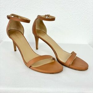 {Stuart Weitzman} Nunaked Mid Heel Ankle Strap Sandal, Size 12